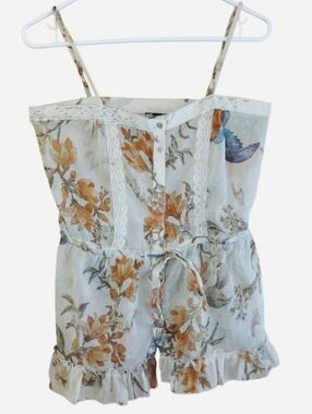 Passport Floral Lace-Trim Camisole Tank Top